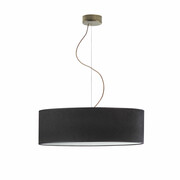 Regulowana lampa wisząca nad stół HAJFA VELUR fi - 60 cm kolor czarny