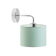 Kinkiet dla dzieci z miętowym kloszem AURORA