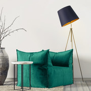 Elegancka lampa stojąca do czytania w salonie OSLO GOLD