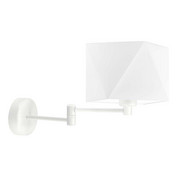 Biały kinkiet ścienny o prostej formie HANOI