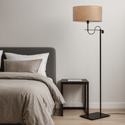 Nowoczesna lampa stojąca do salonu z włącznikiem nożnym KAMERUN ECO