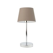 Lampka nocna na biurko lampa biurkowa nocna LED E27 beżowa SIENA