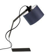 Czarna lampka biurkowa z metalową podstawą HAGA