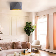 Skandynawski plafon sufitowy LED do salonu KOLORADO GOLD