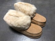 Buty premium ze skóry owczej - miodowe Janosik