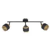 Italux Renez SPL-95820-3 plafon lampa sufitowa spot 3x4W E14 czarny/złoty ITALUX