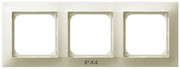 Ramka potrójna Ospel Impresja RH-3Y/27 do łączników IP44 ecru - wysyłka w 24h OSPEL