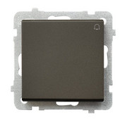 Przycisk dzwonek Ospel Sonata czekoladowy metalik ŁP-6R/M/40 OSPEL