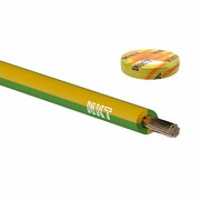Przewód LgY 1x1,5mm2 żółto-zielony 100szt. = krążek 100mb jednożyłowy linka 450/750V H07V-K - wysyłka w 24h NKT, TFK, INNE