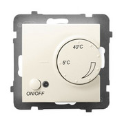 Regulator temperatury Ospel Aria RTP-1UN/m/27 z czujnikiem napowietrznym ecru OSPEL
