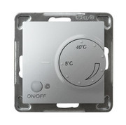 Regulator temperatury Ospel Impresja RTP-1Y/M/18 z czujnikiem podpodłogowym srebrny OSPEL