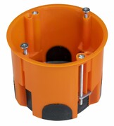 Puszka instalacyjna Pawbol A.0081K do płyt gipsowych, wiatroszczelna, głęboka, z wkrętami pomarańczowa - wysyłka w 24h PAWBOL