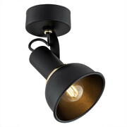 Argon Twist 4900 plafon lampa sufitowa 1x7W E14 czarny/mosiądz ARGON