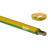 Przewód LgY 1x2,5mm2 żółto-zielony 100szt. = krążek 100mb jednożyłowy linka 450/750V H07V-K - wysyłka w 24h NKT, TFK, INNE
