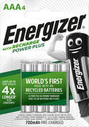 Akumulator R03 1,2V 700MAH NI-MH AAA power plus FSB4 Pre-charged Energizer blister 4 szt - wysyłka w 24h ENERGIZER