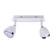 Italux Calasa SPL-9372-2A WH plafon lampa sufitowa spot 2x35W GU10 biały/chrom ITALUX