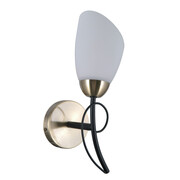 Italux Cristina WL-6706-1 kinkiet lampa ścienna 1x40W E27 czarny/biały ITALUX