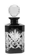 Czarna kryształowa karafka do whisky -Ananas MaRika