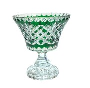 Szmaragdowa kryształowa Paterka Rumcajs 16 cm Ananas MaRika