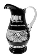 Czarny kryształowy dzbanek 1500 ml Krateczka MaRika