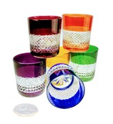 Kolorowe kryształowe szklanki do whisky 350 ml Krateczka MaRika