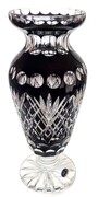 Czarny kryształowy wazon 35 cm Ananas MaRika