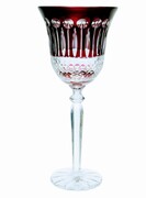 Rubinowe kryształowe Rymery 280 ml Francuskie 6 szt MaRika