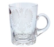 Kryształowy kieliszek do wódki z wygrawerowanym orłem Polskim 80ml MaRika