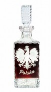Kryształowa grawerowana karafka do whisky z orłem Polski 700 ml MaRika