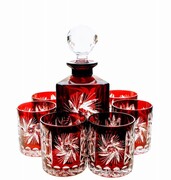 Rubinowy zestaw do Whisky Młynek Oliwka MaRika