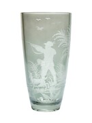 Stalowy grawerowany wazon Myśliwski 20 cm MaRika