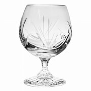 Kryształowe kieliszki do koniaku 250ml Mrożony Listek 6 sztuk MaRika