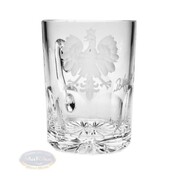 Kryształowy kieliszek do wódki z wygrawerowanym orłem Polskim 80ml MaRika