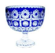 Kobaltowa kryształowa misa na owoce 25cm MaRika