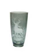 Stalowy grawerowany wazon Jeleń MaRika