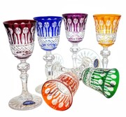Kolorowe kryształowe kieliszki do Likieru 60 ml French MaRika