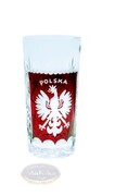 Kryształowa szklanka do wody z wygrawerowanym orłem Polskim 320ml MaRika