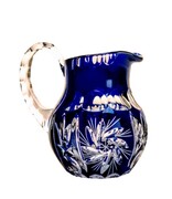 Kobaltowy kryształowy dzbanek 100 ml Młynek Oliwka MaRika