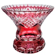 Rubinowy kryształowy wazon 16 cm Ananas MaRika