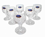 Kryształowe kieliszki do wódki 40ml Ananas 6 sztuk MaRika