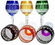 Kolorowe kryształowe Rymery 280 ml Paris 6 szt MaRika