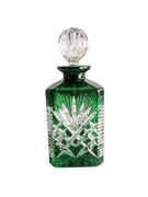 Szmaragdowa kryształowa karafka do whisky Ananas 700 ml MaRika