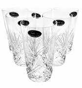 Kryształowe szklanki do wody i soków 260ml Ananas 6 sztuk MaRika