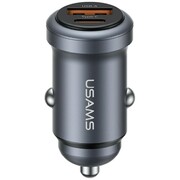 USAMS Ładowarka samochodowa 30W USB-A/USB-C CC322 USAMS