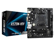 ASRock Płyta główna A520M-HDV AM4 2DDR4 HDMI/DVI/VGA M.2 mATX ASRock
