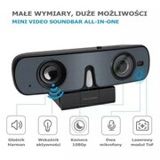ROCWARE RC08P Kamera Uniwersalna kamera internetowa USB z wbudowanym głośnikiem i mikrofonem ROCWARE