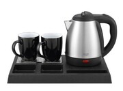 Adler Czajnik hotelowy 1.2l inox&tacka powitalna AD1354 Adler