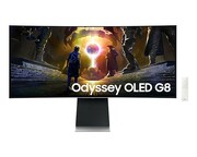 Samsung Monitor 34 cale Odyssey G8 OLED 3440x1440 UWQHD 21:9 2xHDMI 1xDP 2xUSB 3.0 0,03ms 175Hz HAS zakrzywiony głośniki 2Y2d2 (LS34DG850SUXDU) Samsung
