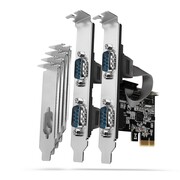 AXAGON PCEA-S4N Kontroler PCIe 4x port szeregowy RS232 250 kbps, w zestawie SP & LP AXAGON