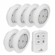 Maclean Lampa zestaw 6 LED Energy z pilotem na baterie 3xAAA MCE165 Maclean